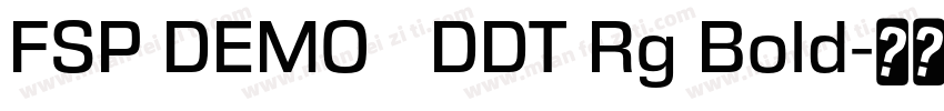 FSP DEMO   DDT Rg Bold字体转换